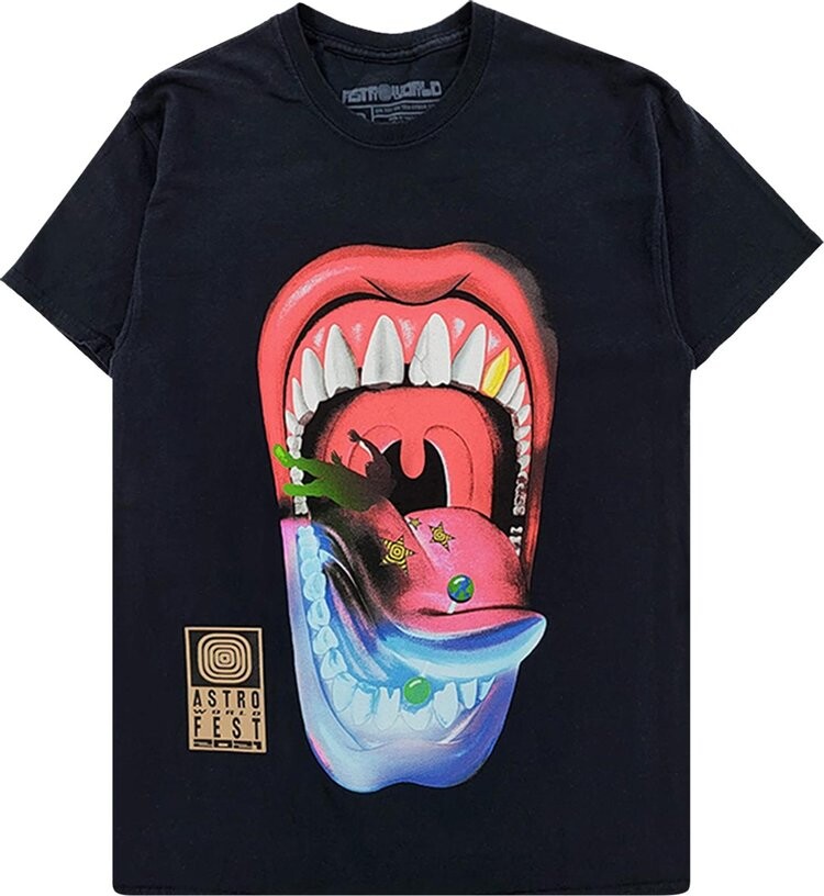 

Футболка Cactus Jack by Travis Scott Dart Tee 'Black', черный