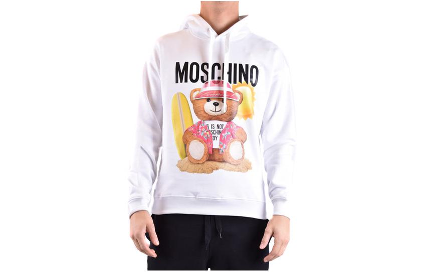 

Moschino Мужские толстовки, белые, с капюшоном, средней плотности, другие