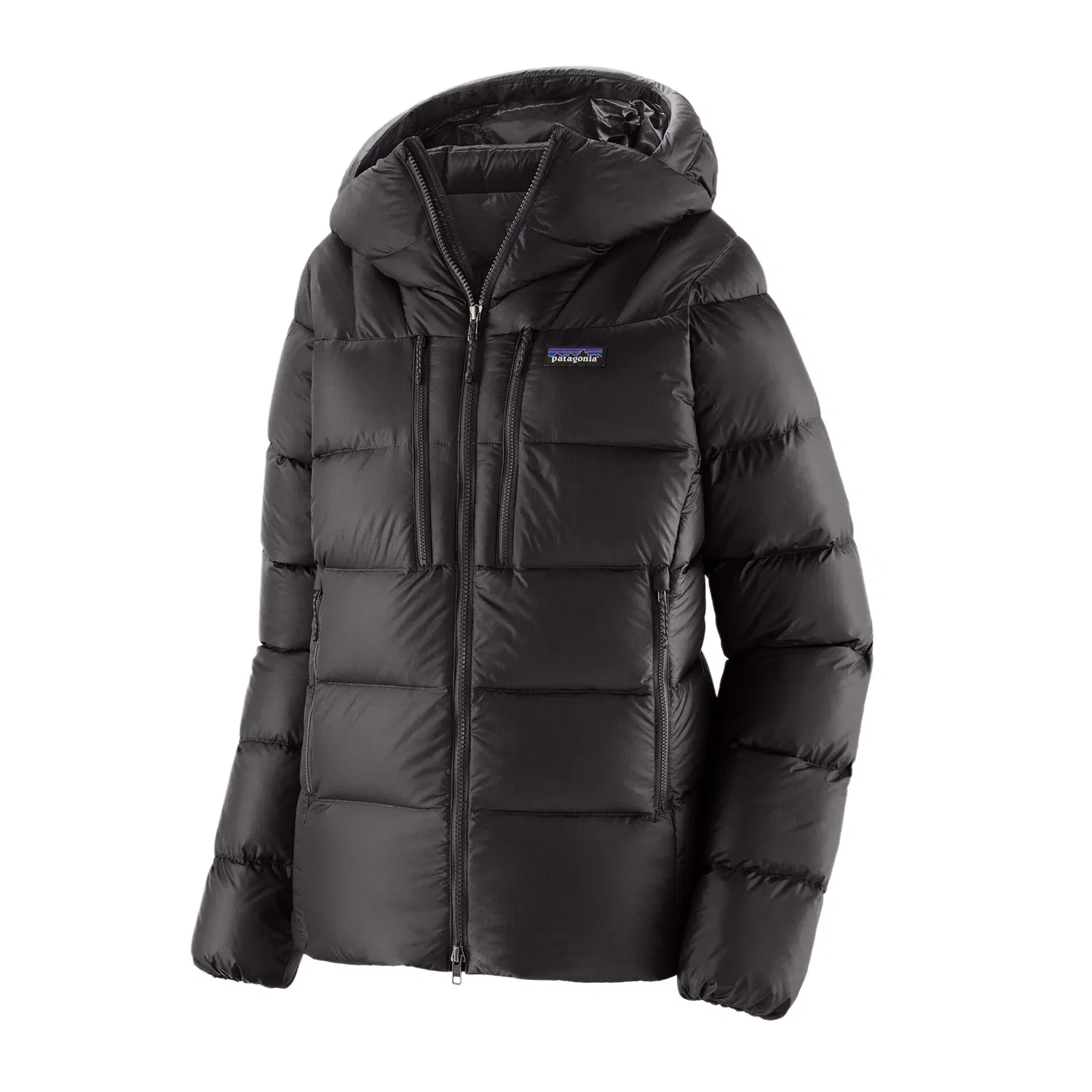 Женское пальто с капюшоном из пуха Fitz Roy Down Patagonia, Black/BLK
