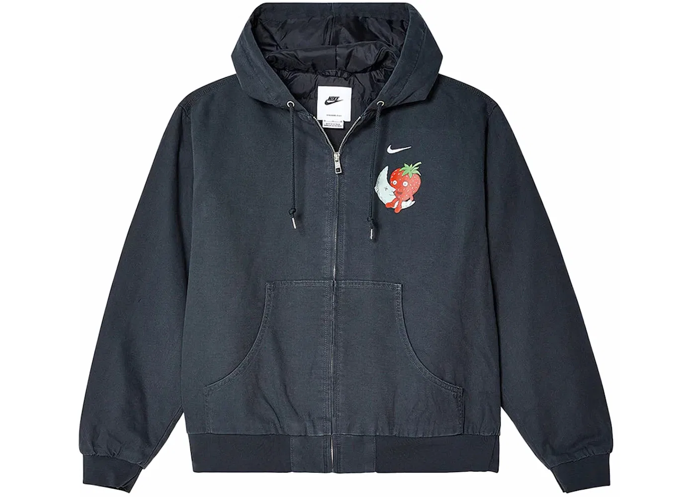 Мужская куртка с принтом Nike x KAWS Sky High Farm Workwear Hooded Jacket, Black