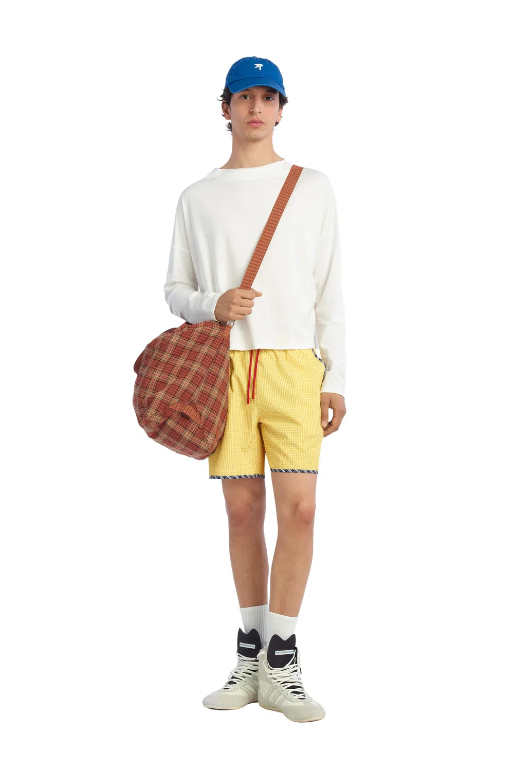 Футболка с длинными рукавами, укороченного кроя ZARA, Oyster-White