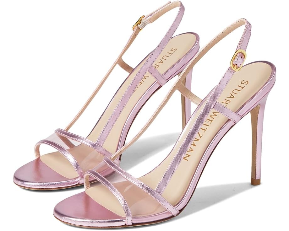 

Туфли Stuart Weitzman Mondrian 100 Sandal, цвет Cotton Candy/Light Pink