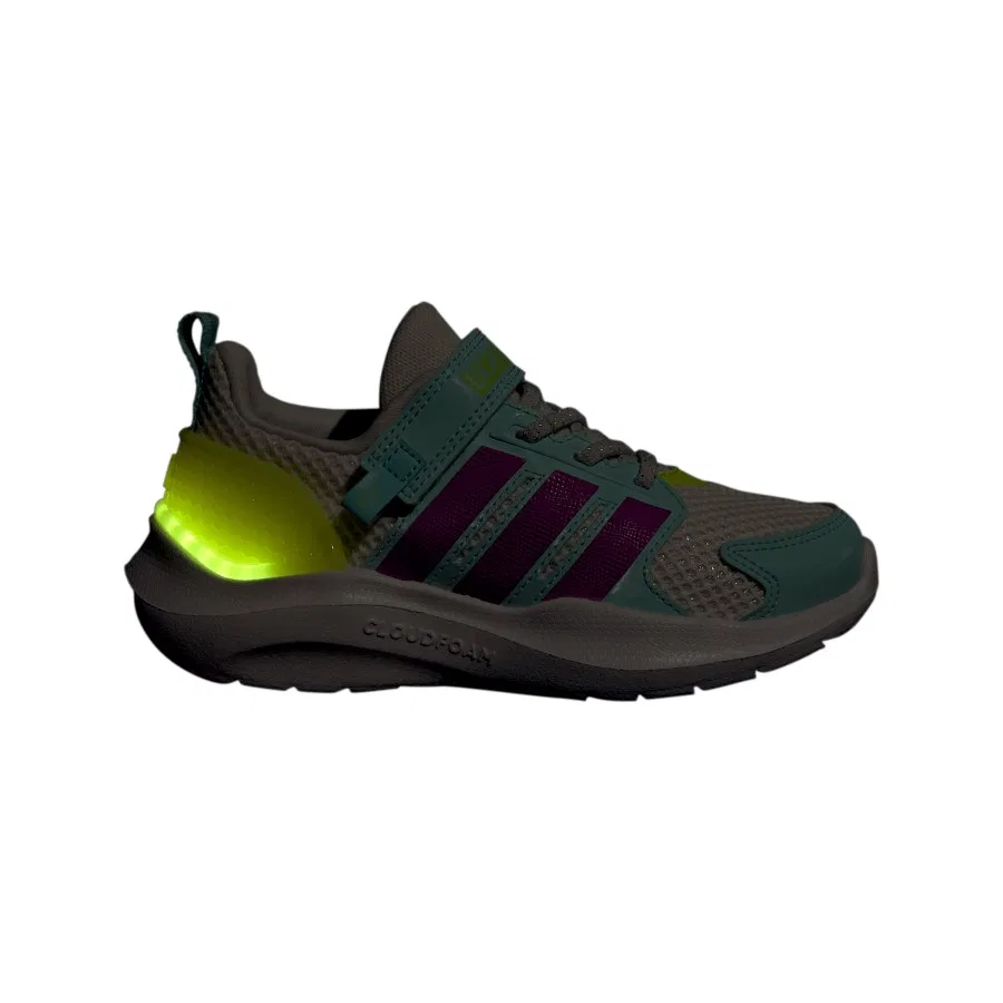 Детские кроссовки с LED-подсветкой LIGHTORAMA RNR EL C adidas, Белый — фото 3