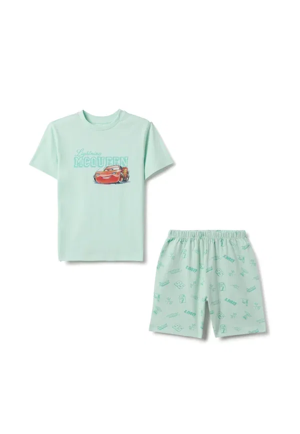 Пижамный комплект с принтом Disney Pixar, Regular fit, модель Regular fit with prints, бренд Ovs, цвет light green, светло-зеленый