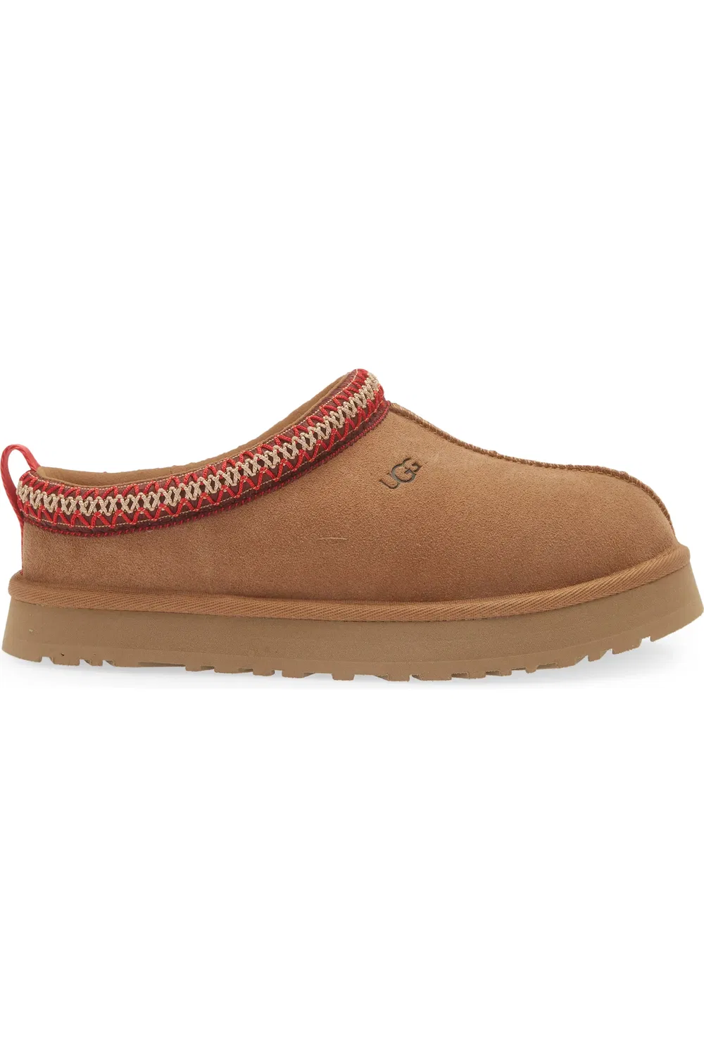 Детские тапочки слипоны на платформе Tazz UGG, Chestnut — фото 3