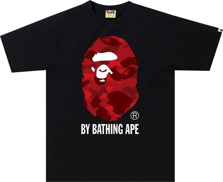 

Футболка BAPE Color Camo By Bathing Tee 'Black/Red', черный