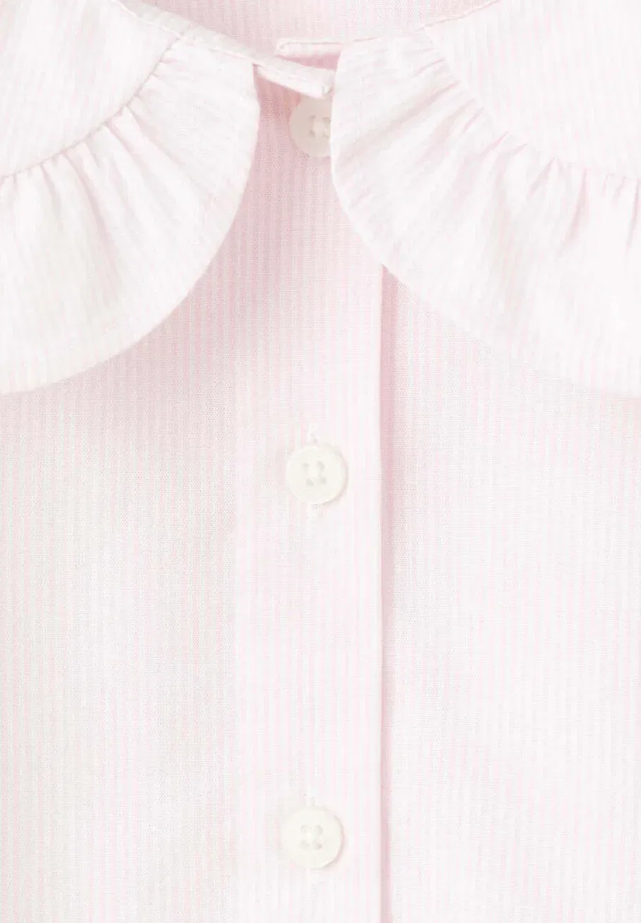 Детская блузка на пуговицах Mango Kids, Pink — фото 4