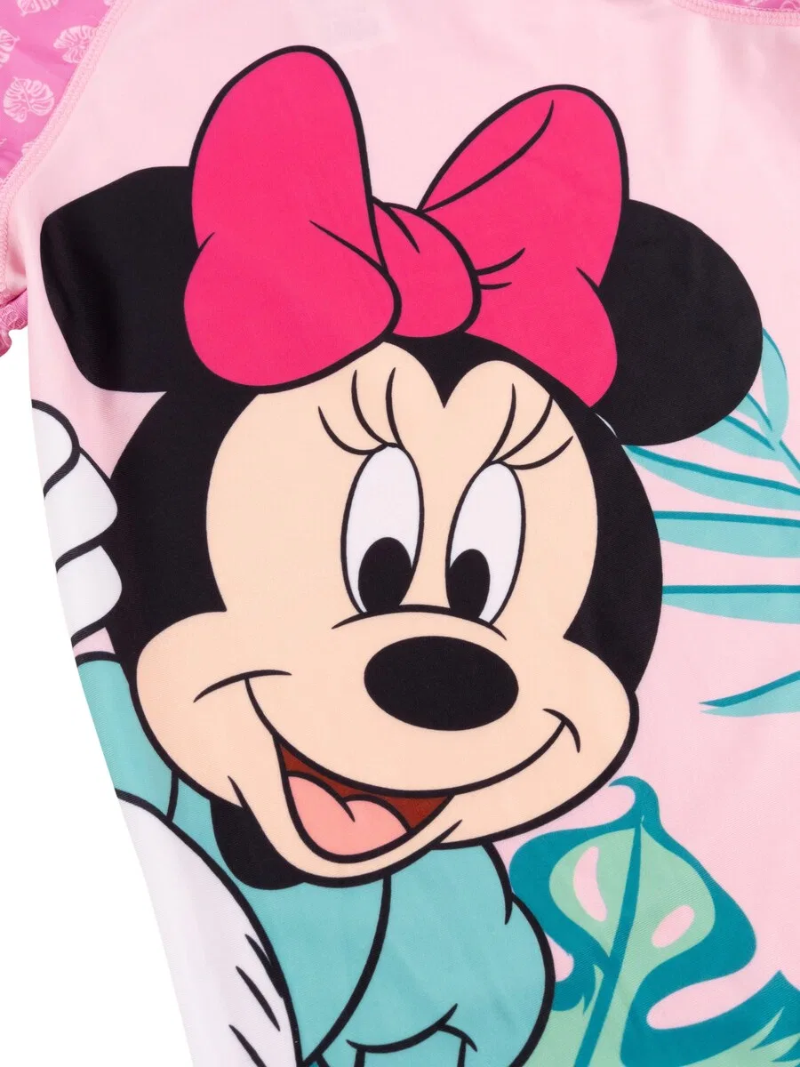 Спортивный купальник Disney Minnie Mouse 'UV-Schutz 30' в розовом цвете — фото 4