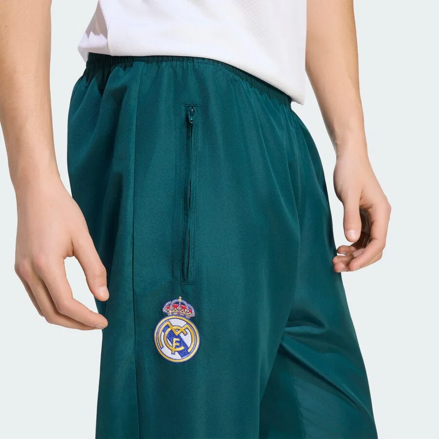 Спортивные брюки ADIDAS PERFORMANCE Slim fit 'Real Madrid Stadium' темно-зеленого цвета — фото 4