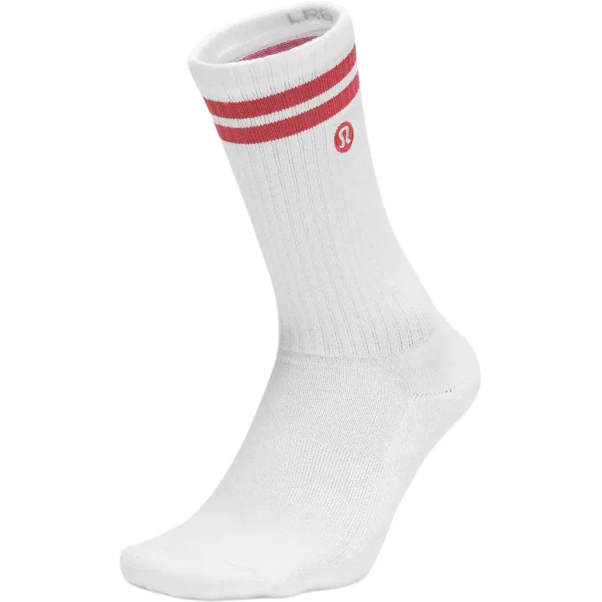 Детские носки с высоким голенищем 1 пара Lululemon, White/Buttercup — фото 3