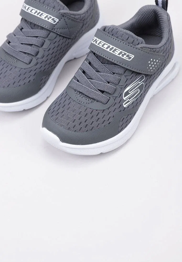Детские кроссовки для мальчиков с воздушной подошвой Microspec Max Torvix Skechers, Charcoal — фото 4