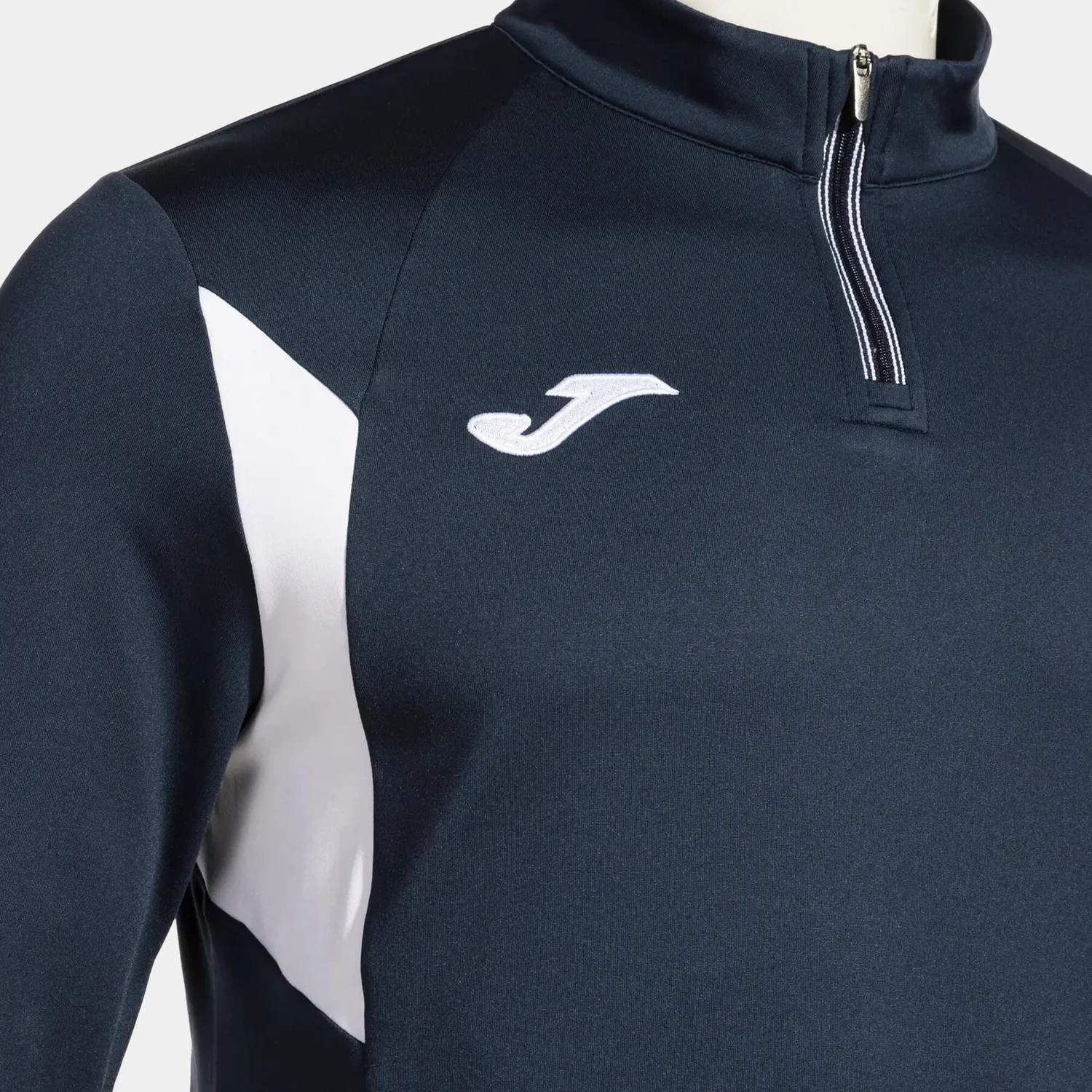 Детская тренировочная куртка с полузастежкой-молнией Joma Winner III, Blau Navyblau — фото 3