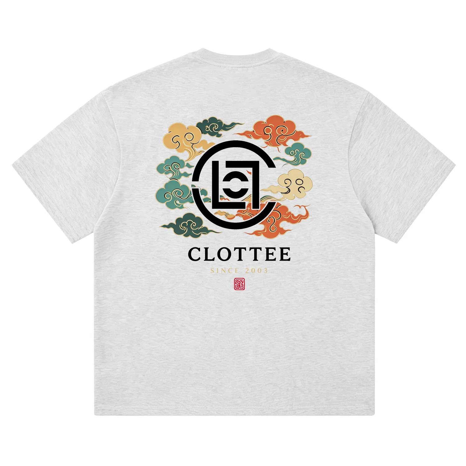 Детская футболка с круглым вырезом Unisex CLOT, White Heather Gray