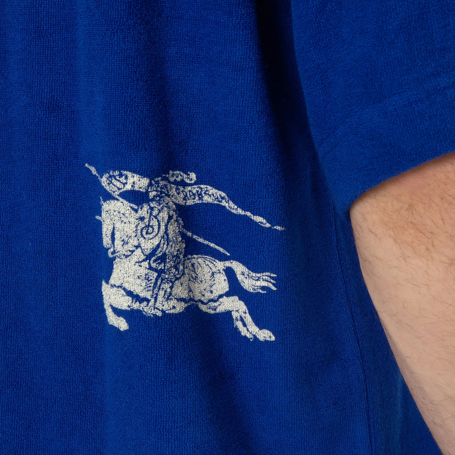 Футболка хлопковая махровая EKD Cotton Towelling T-Shirt Burberry, Knight — фото 2