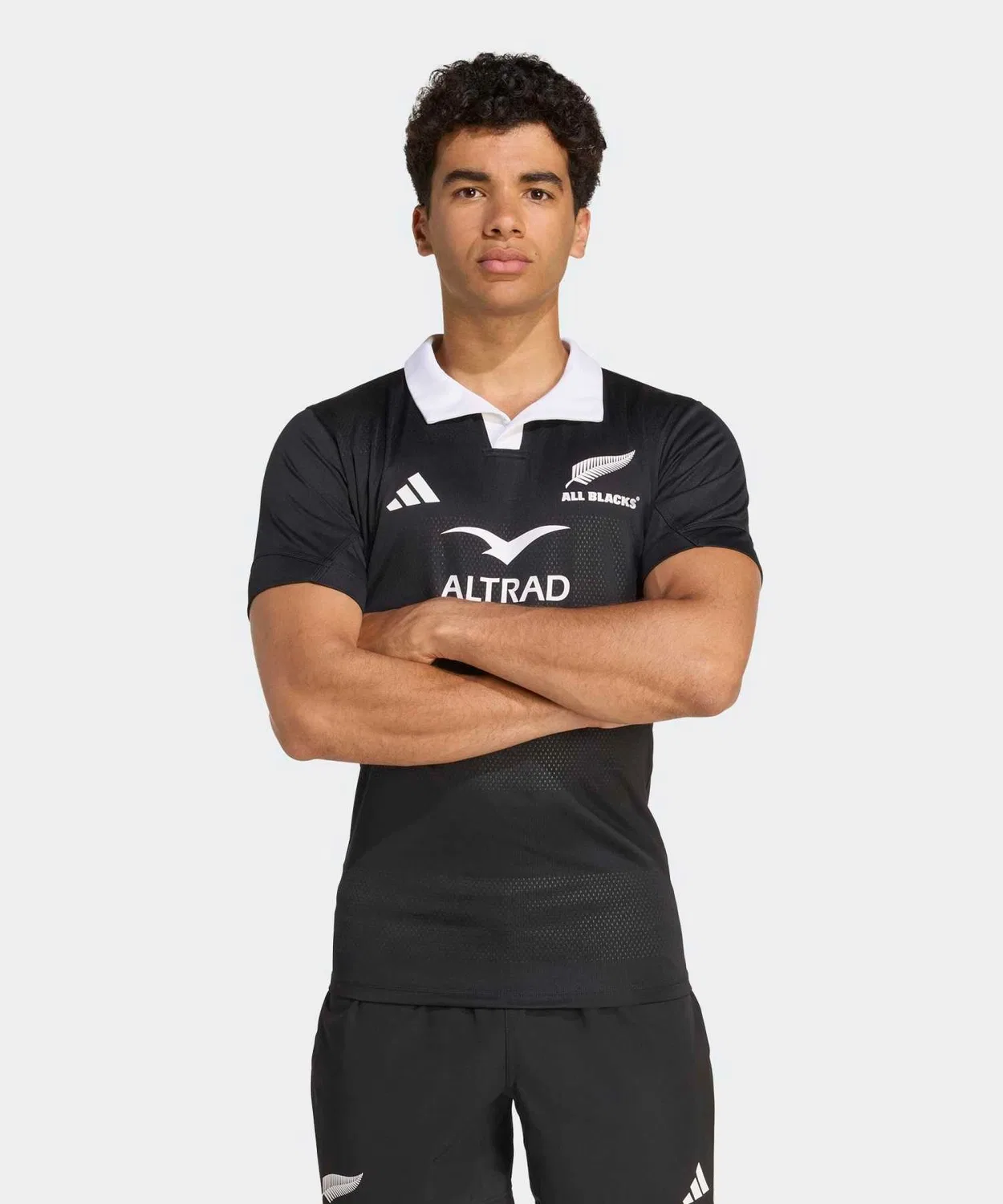 Мужская футболка с коротким рукавом и принтом All Blacks Home Performance Jersey Adidas, Black