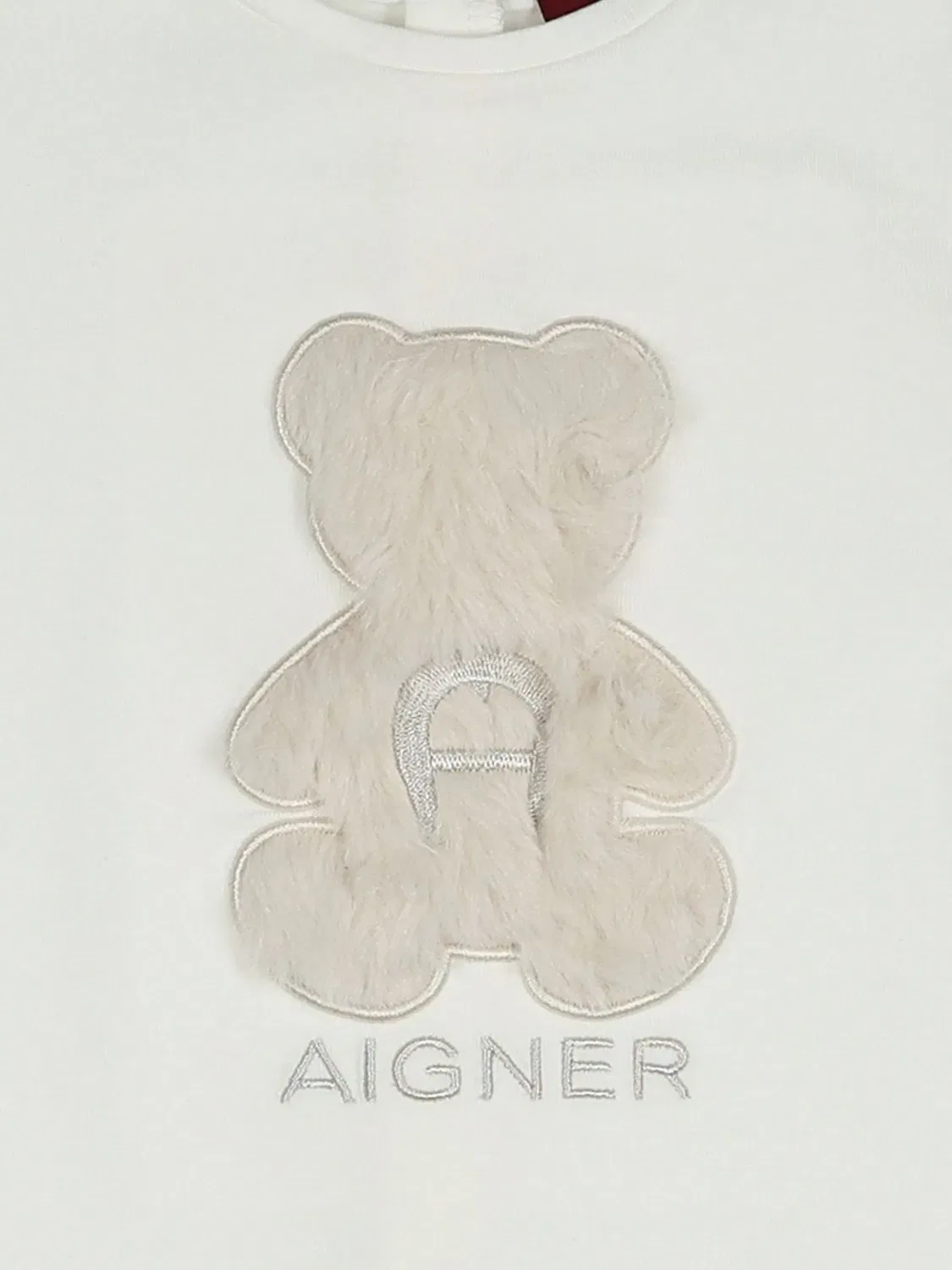 Платье с оборками и нашивкой Aigner Kids, белый — фото 3