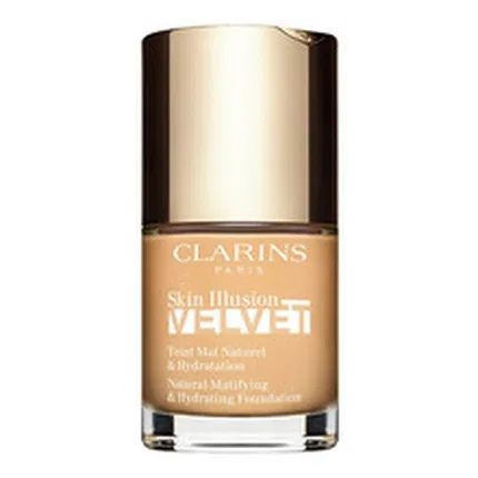 Тональная основа матовая Clarins Skin Illusion Velvet, 1085w Cashew, 30 мл