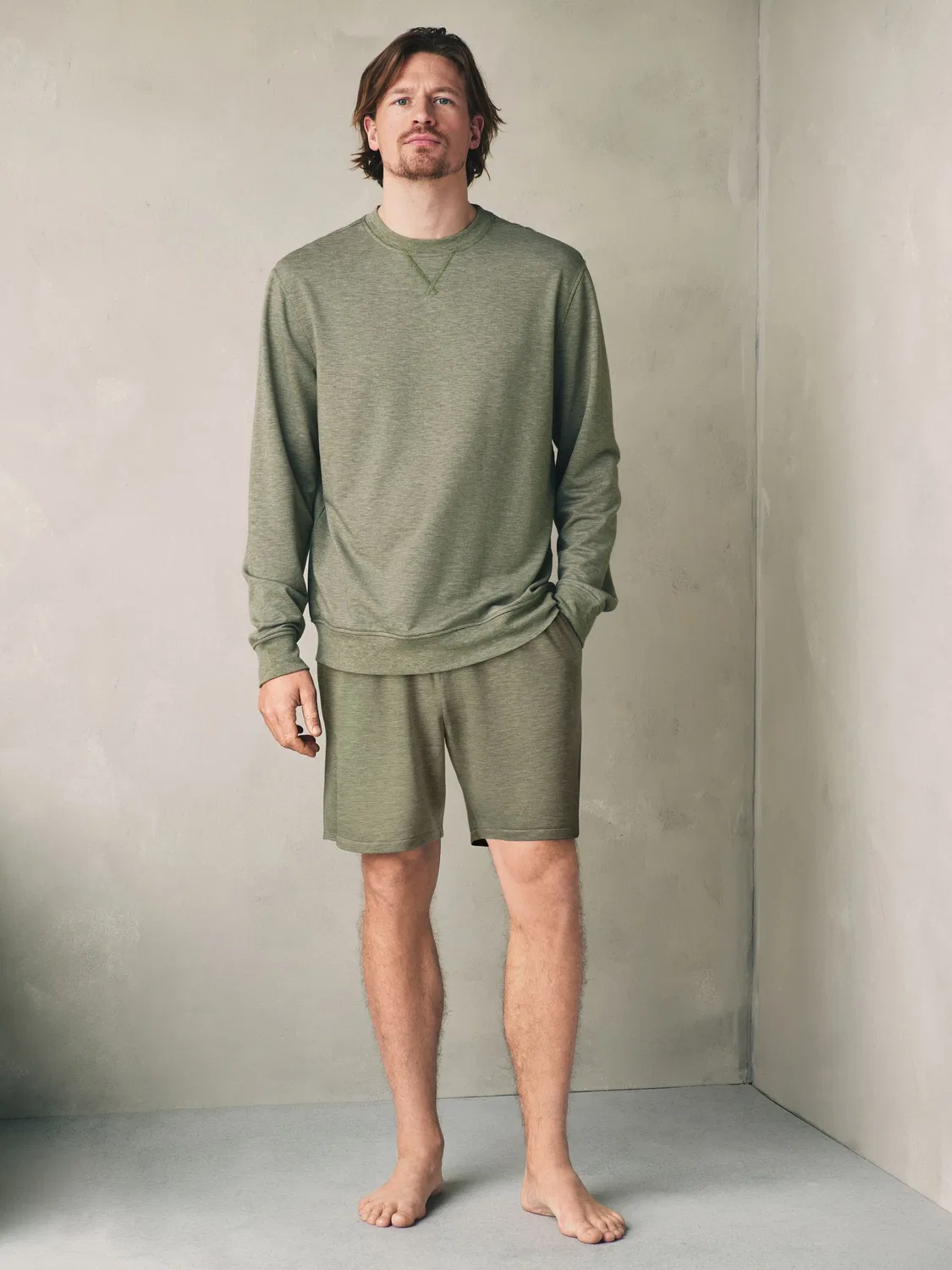 Джемпер с круглым вырезом, мягкий на ощупь, Sage Green Next — фото 2