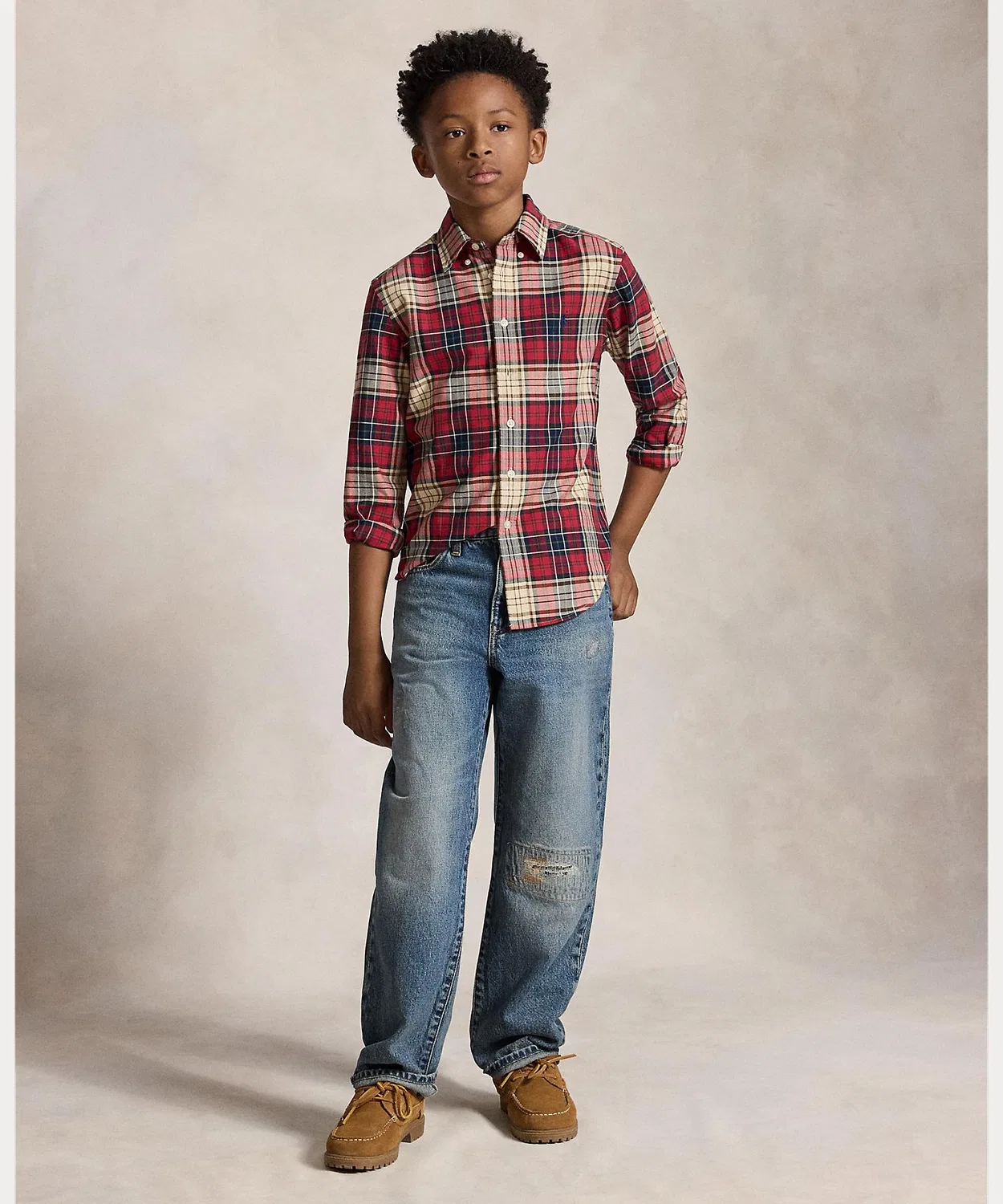 Детская рубашка для мальчиков с длинным рукавомSchool POLO RALPH LAUREN CHILDRENSWEAR, Multi — фото 4