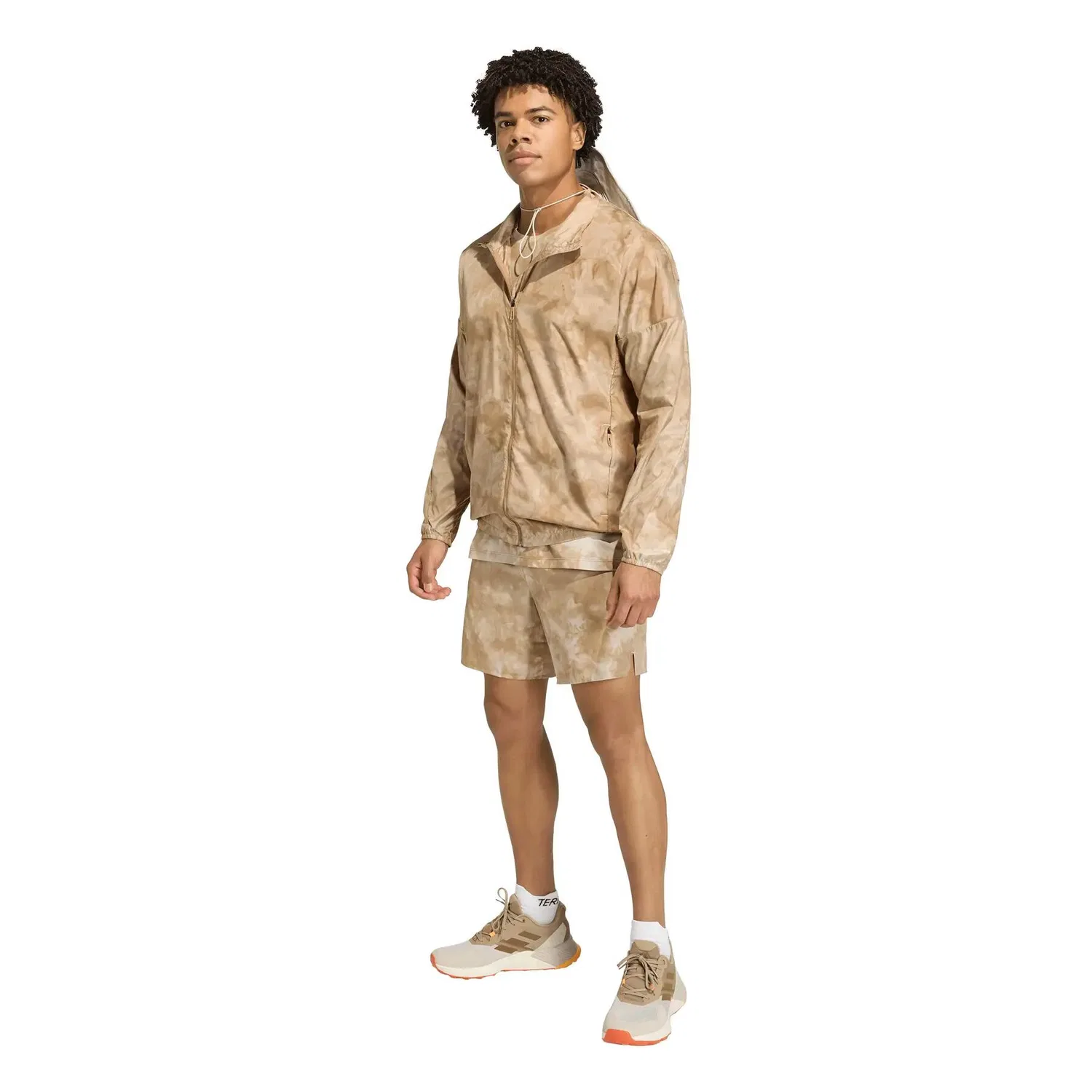 Мужская ветровка с принтом Terrex Multi Spray Dye Adidas, Beige — фото 4