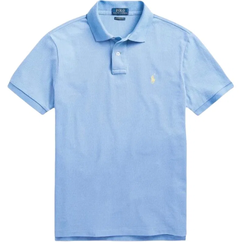 Поло с воротником для мужчин, прямая посадка, Polo Ralph Lauren, Blue
