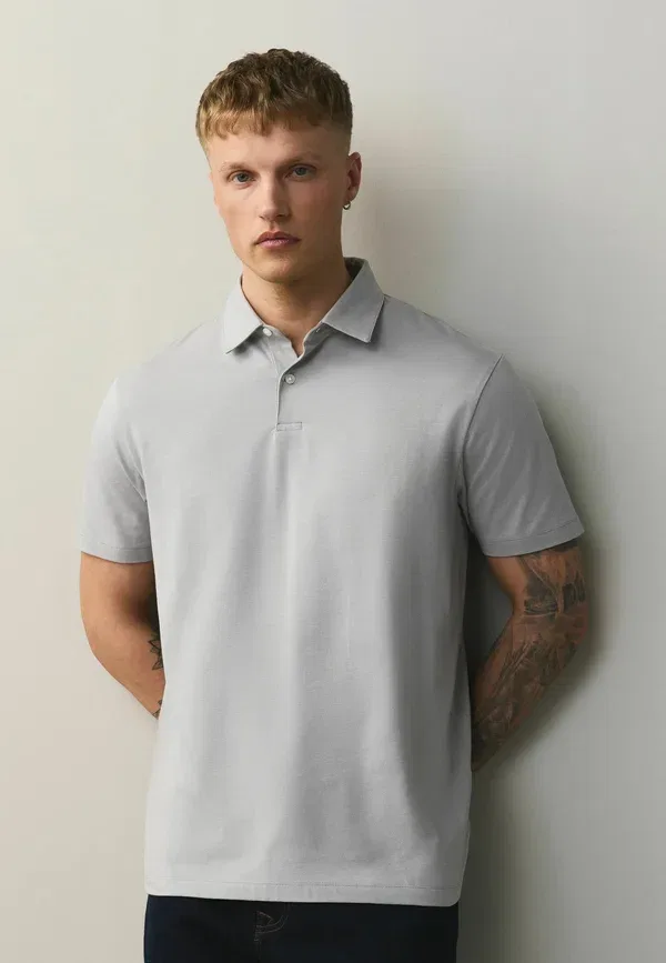 Комплект из 3 поло хлопок, полиэстер Polos three pack Next Purple, Grey, Sage Green, зеленый/фиолетовый/серый — фото 2