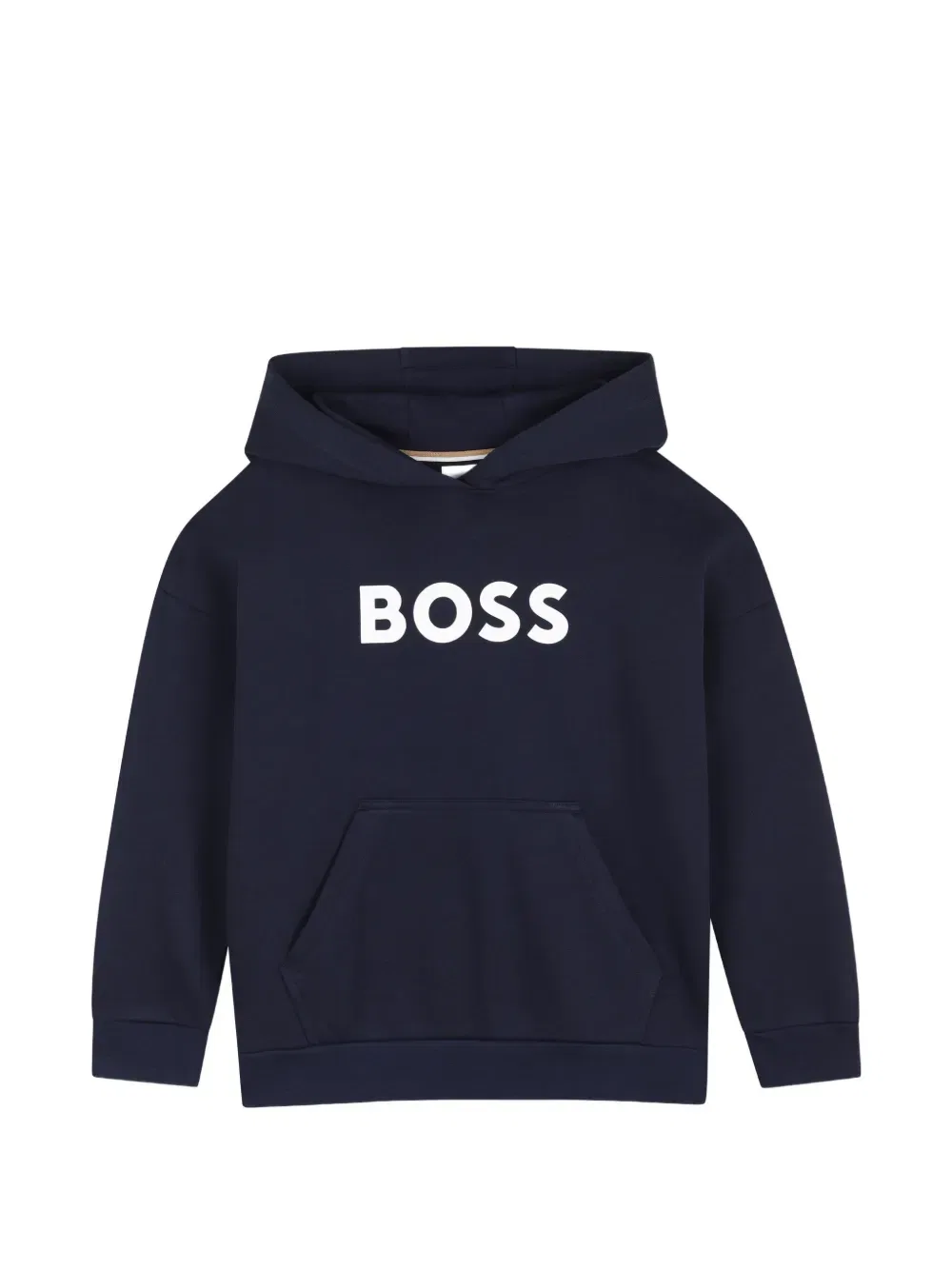 Худи с капюшоном BOSS Kidswear, темно-синий