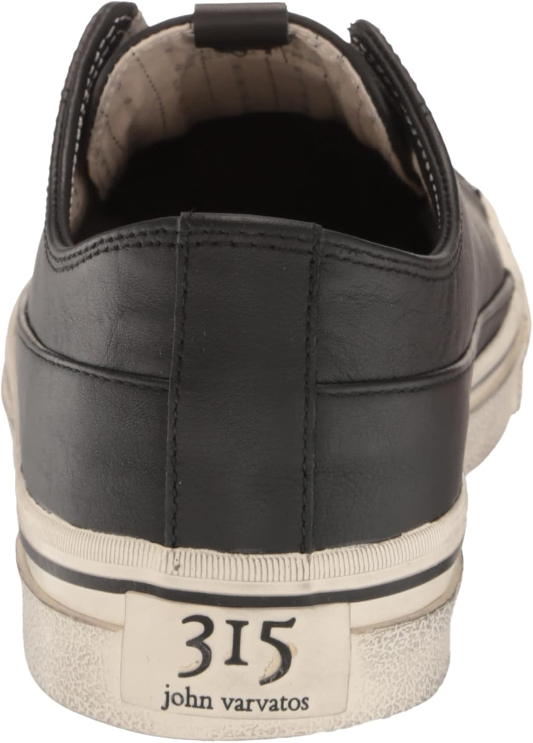 Мужские кроссовки John Varvatos Vulc без шнурков низкие, черный — фото 3