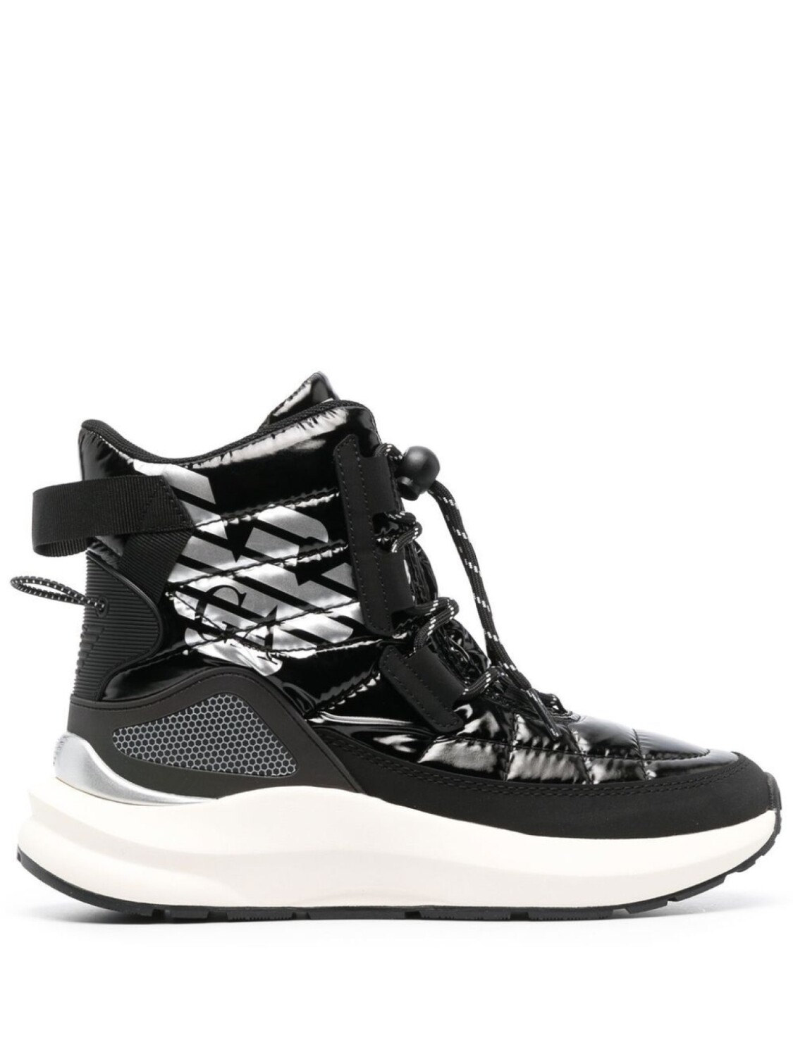 Ea7 Emporio Armani высокие стеганые кроссовки Mountain, черный