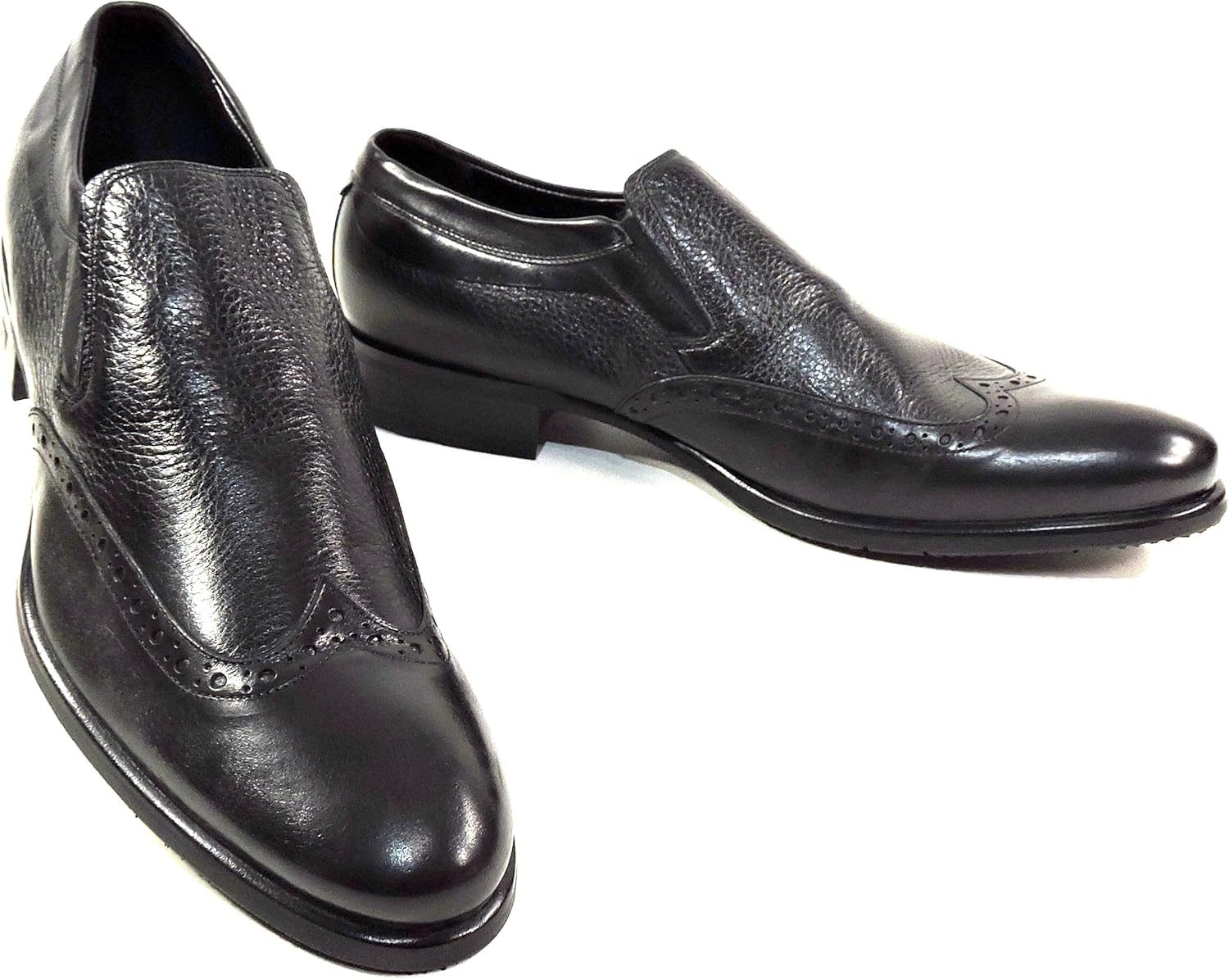 

Мужские черные кожаные лоферы Baldinini, с крылообразным узором, комфортные классические туфли