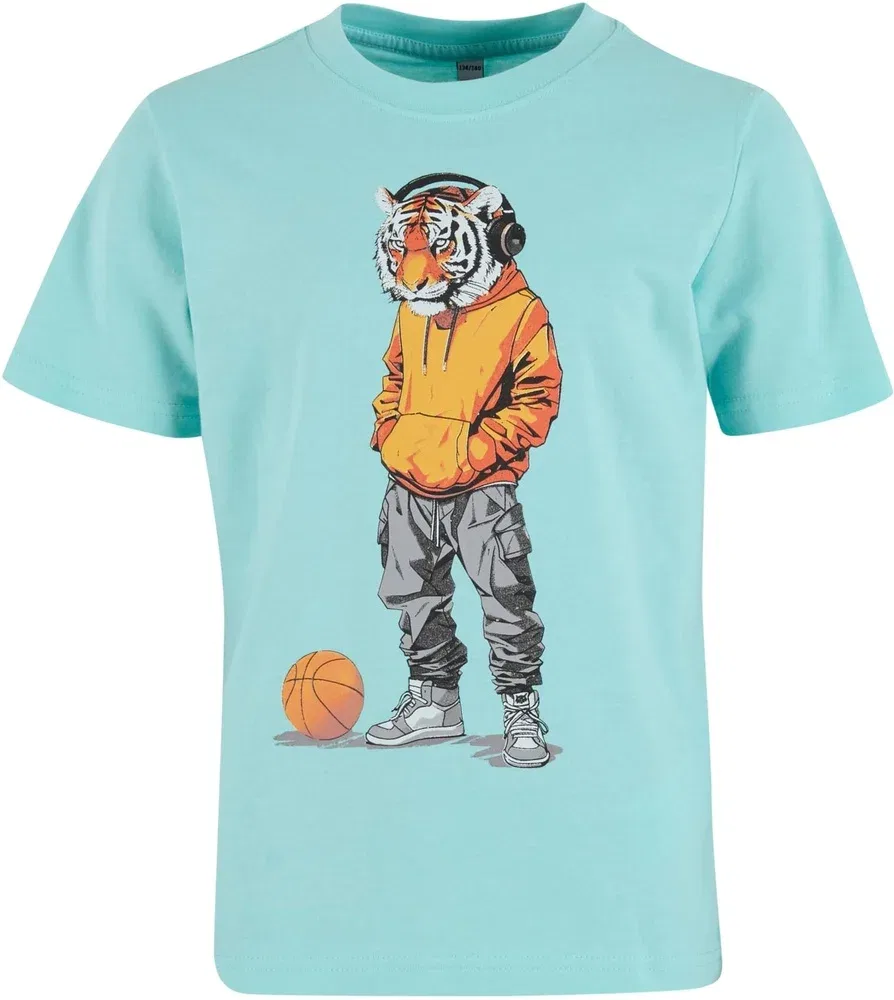 Футболка с принтом тигра Mister Tee, синий