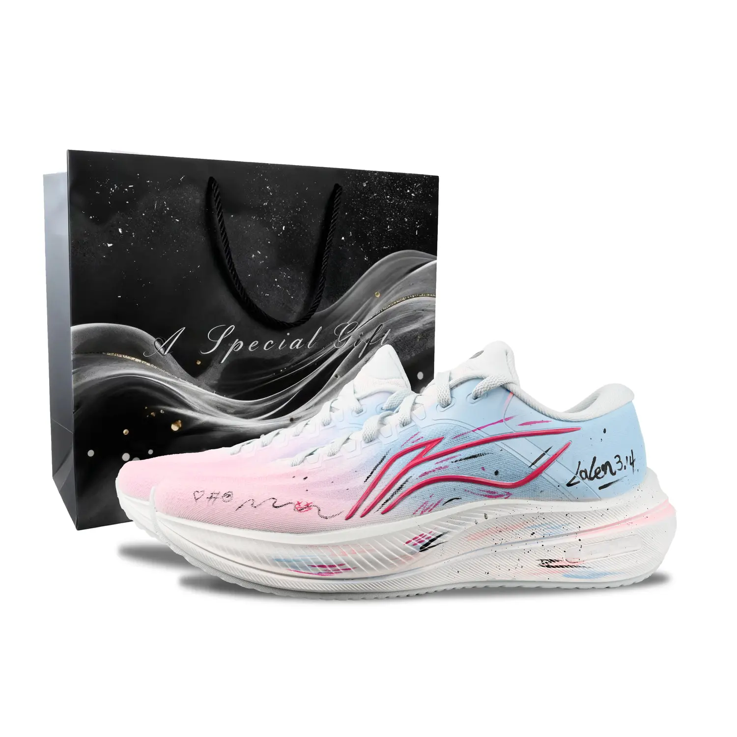 

Li Ning Yueying 5 Амортизирующие Износостойкие Дышащие Низкие Повседневные Городские Коммутерные Беговые Кроссовки Мужские Li-Ning, синий (special shopping bag)