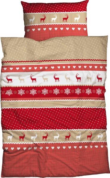 

Комплект постельного белья Casatex 156596 2-teilig, 135x1x200 см цвет rot-beige-weiß