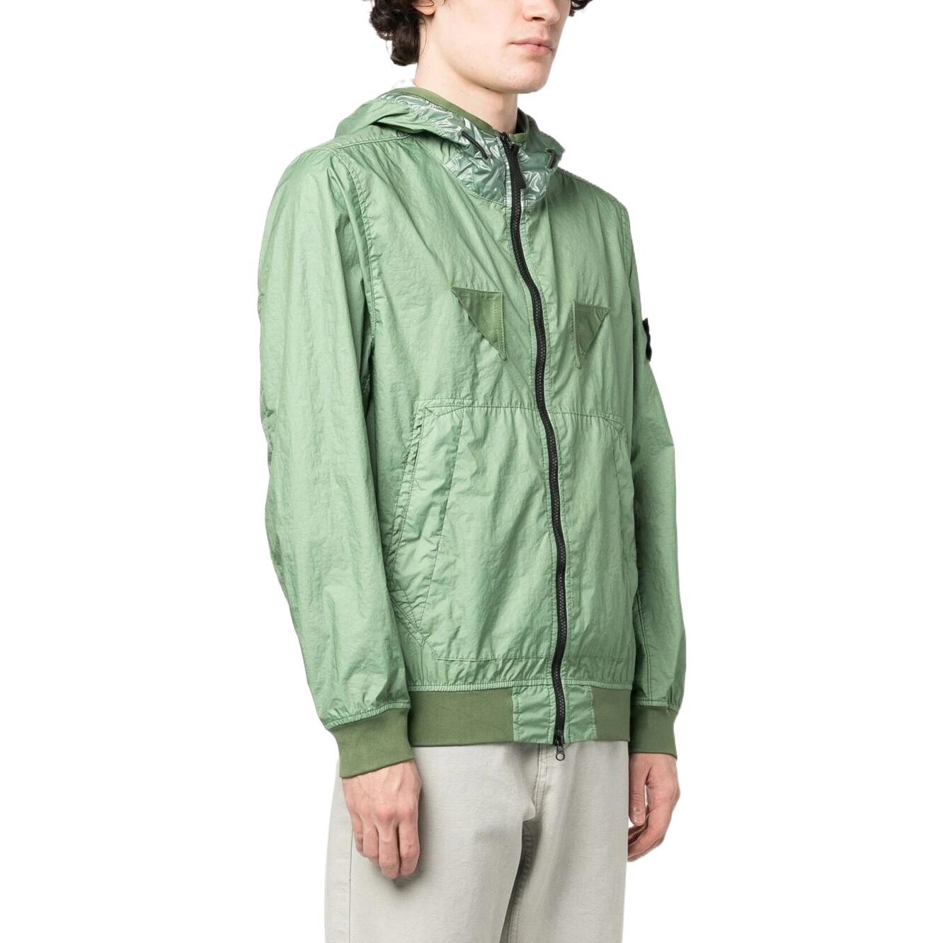 Куртка мужская Stone Island Membrana 3L TC, зеленый — фото 4