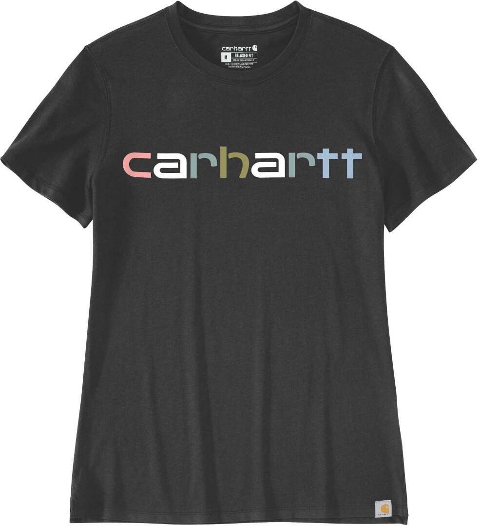 

Футболка Carhartt Relaxed Fit Lightweight Multi Color Logo Graphic Ladies T-Shirt, черный