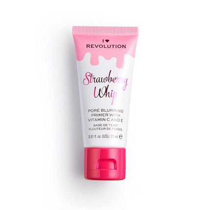 

I Heart Revolution Strawberry Whip Primer Pore Minimizer Cream с витаминами C и E 0,91 жидких унций/27 мл Makeup Revolution