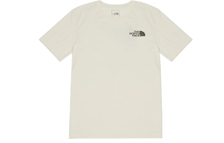 

Футболка унисекс молочно-белая The North Face, слоновая кость