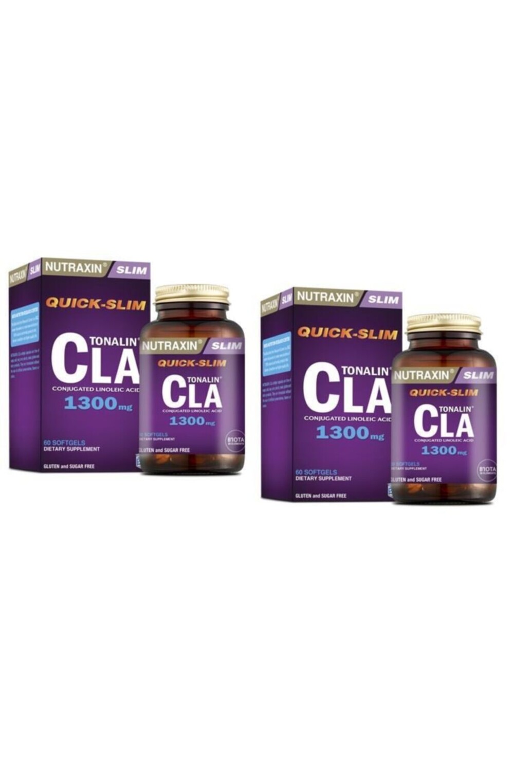 

Nutraxin Qs Tonalin Cla 1300 мг 60 мягких капсул, 2 шт.