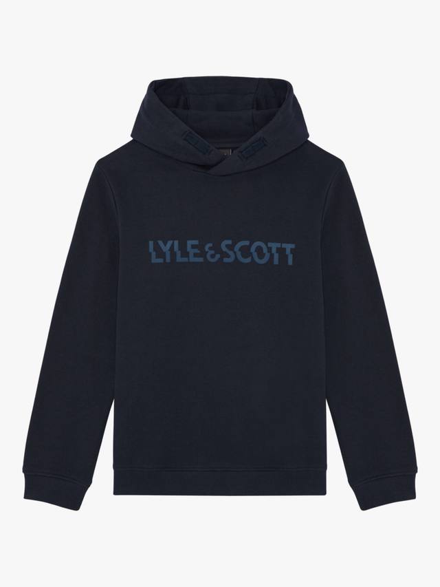 

Детский разноцветный худи с принтом Lyle & Scott, Navy