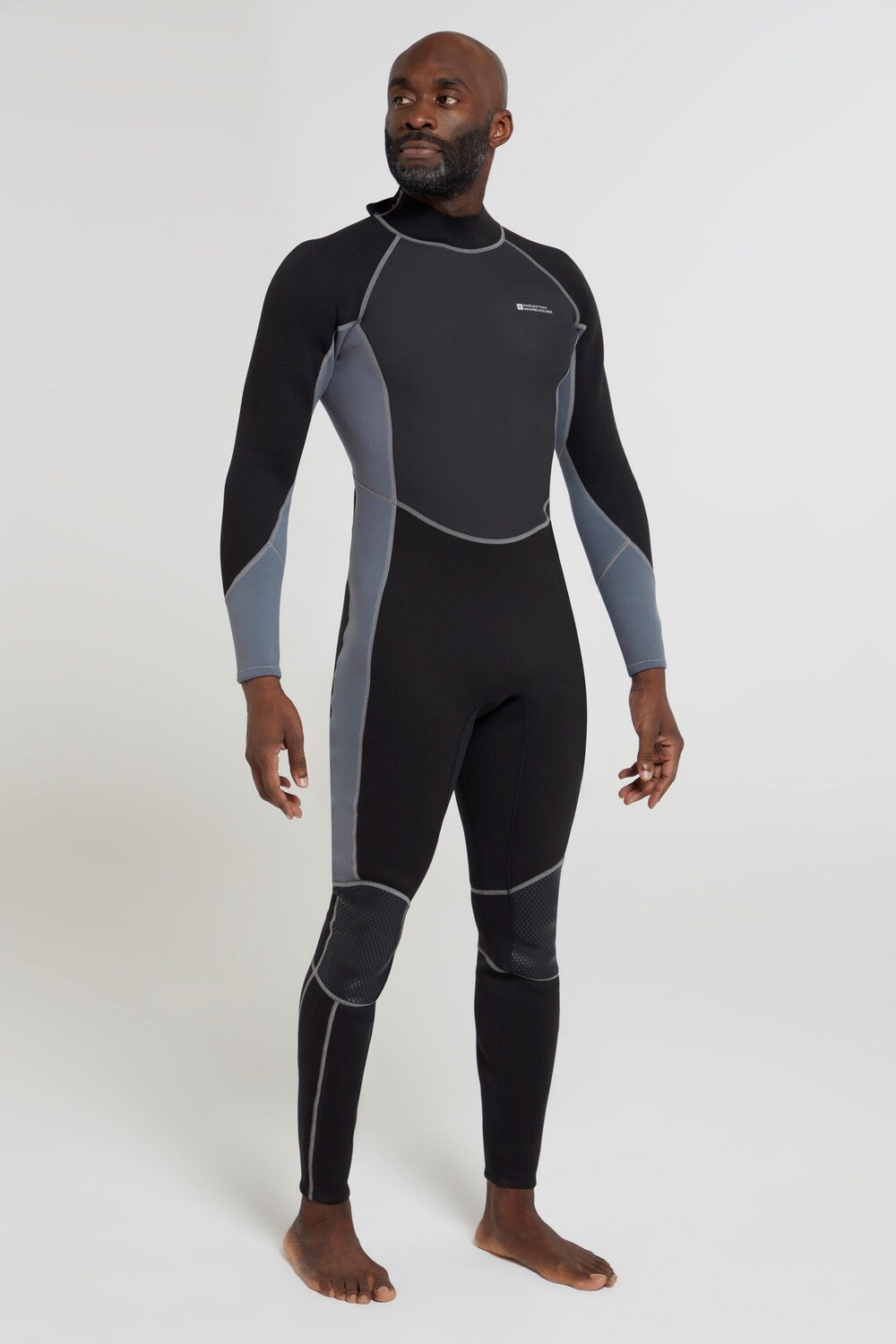 

Полный гидрокостюм Contour Fit с регулируемой застежкой на шею для мужчин Mountain Warehouse, серый