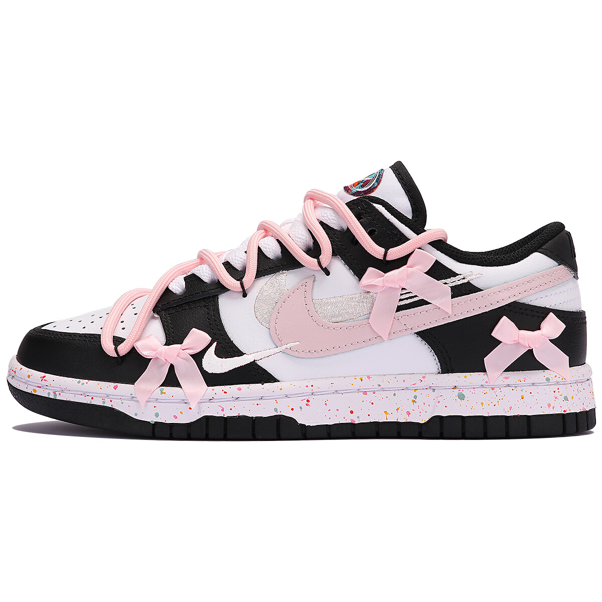 

Женские кроссовки для скейтбординга Nike Dunk, Black pink white