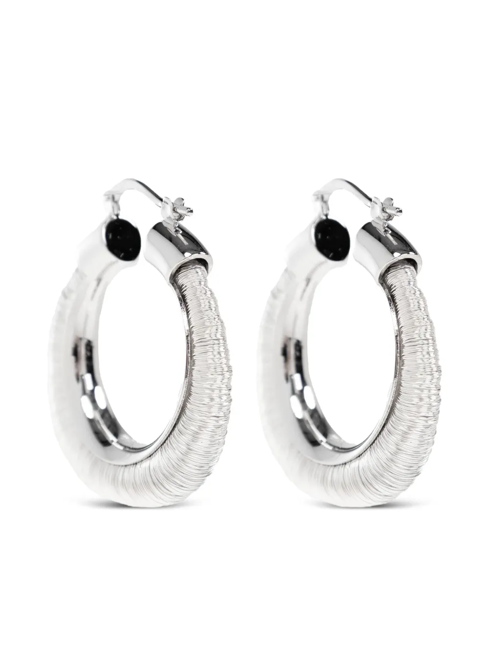 

Серьги-кольца JIL SANDER, серый