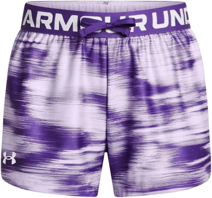 Детские шорты Under Armour Play Up с принтом, (536) Salt Purple//White