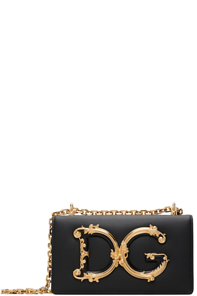 

Черная сумка для телефона для девочек «DG» Dolce&Gabbana