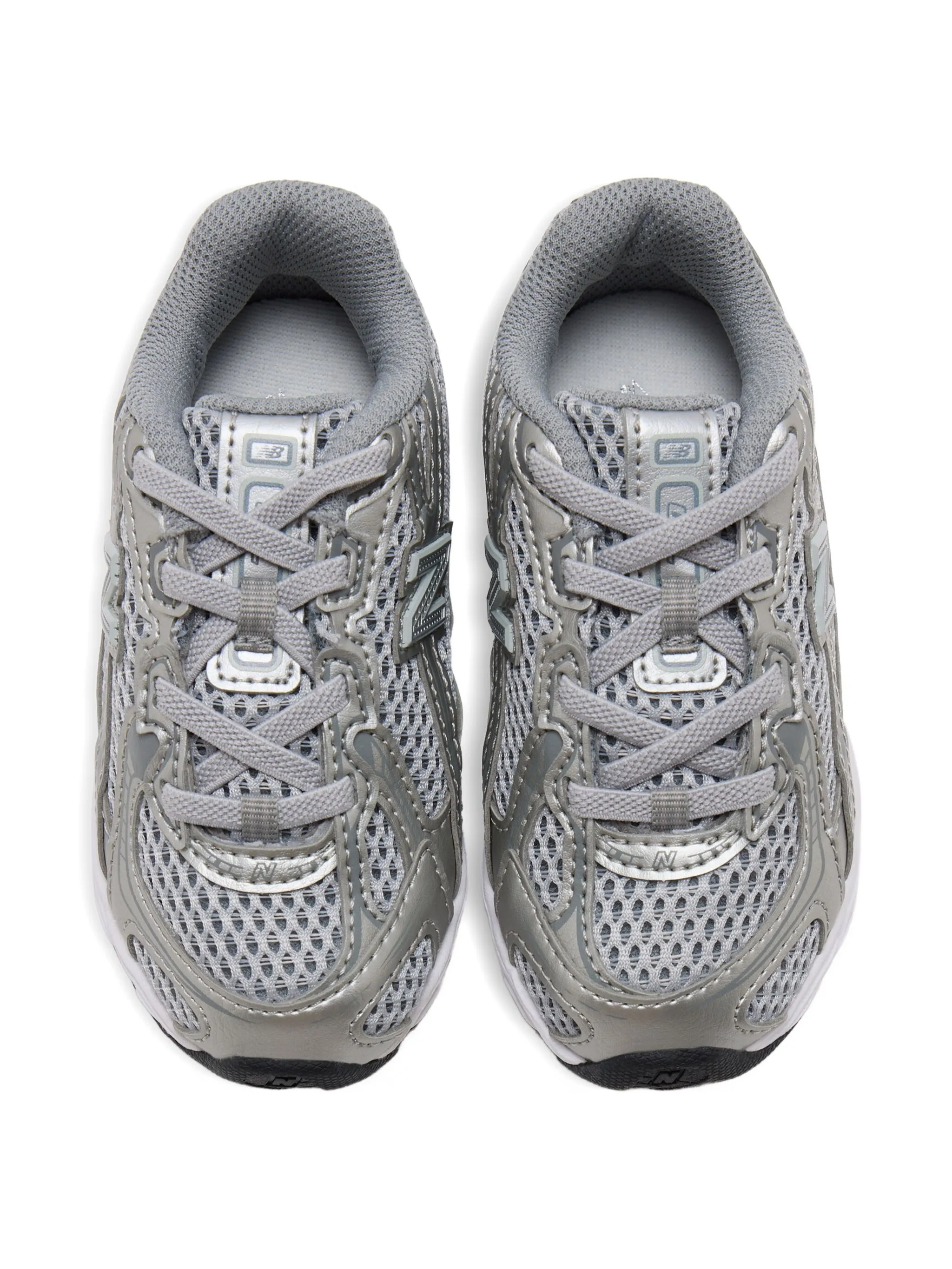 

Кроссовки 140 с логотипом New Balance Kids, серый