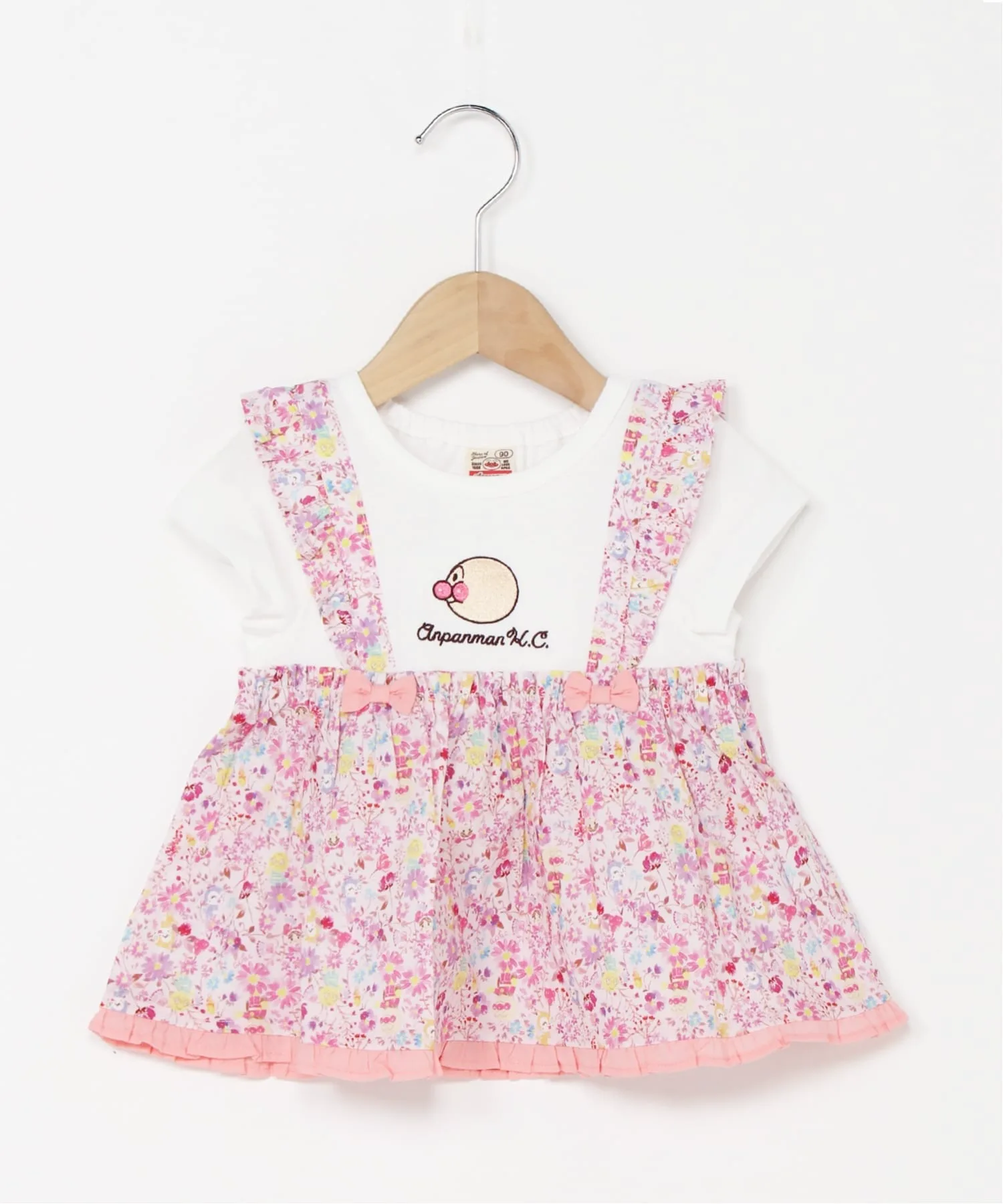 Детская коллекция ANPANMAN / (K) Туника для стыковки с цветочным принтом Anpanman Kids Collection, pink