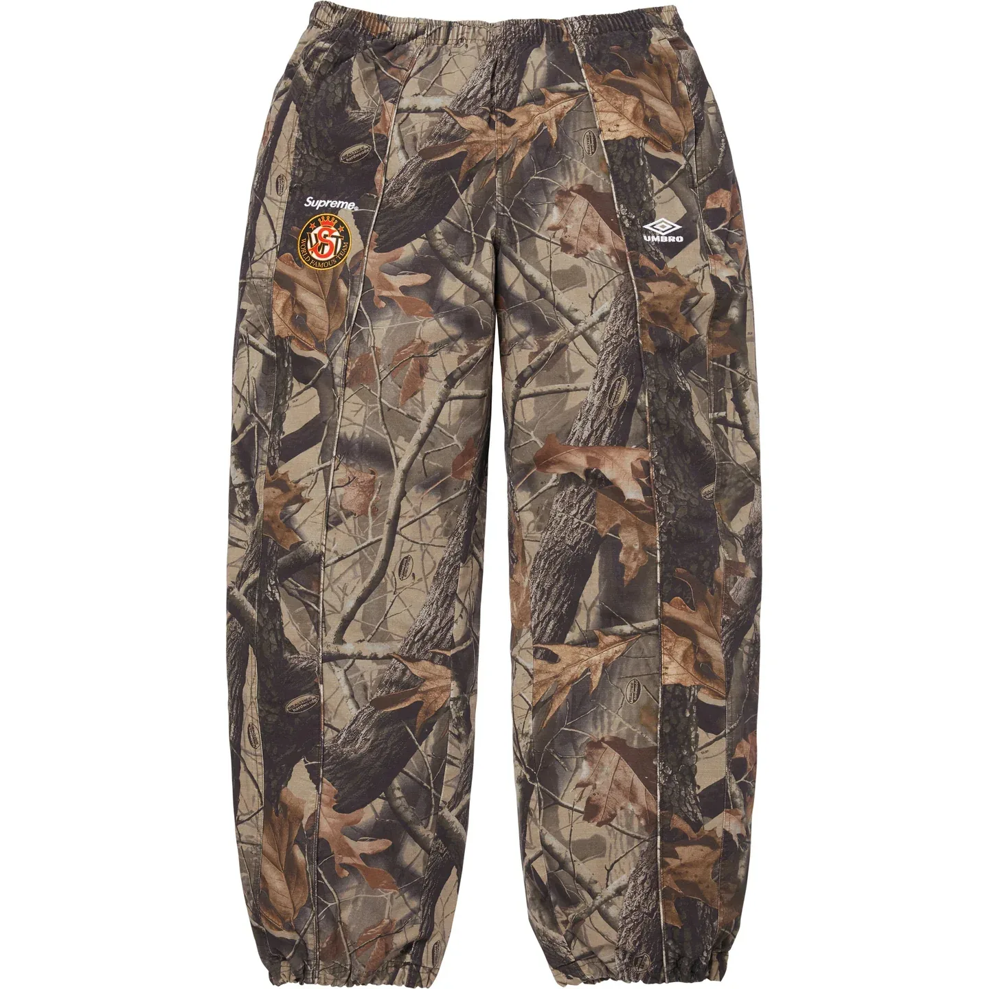 Хлопковые спортивные штаны ripstop с вязаными манжетами unisex Supreme, Realtree Hardwoods Camo