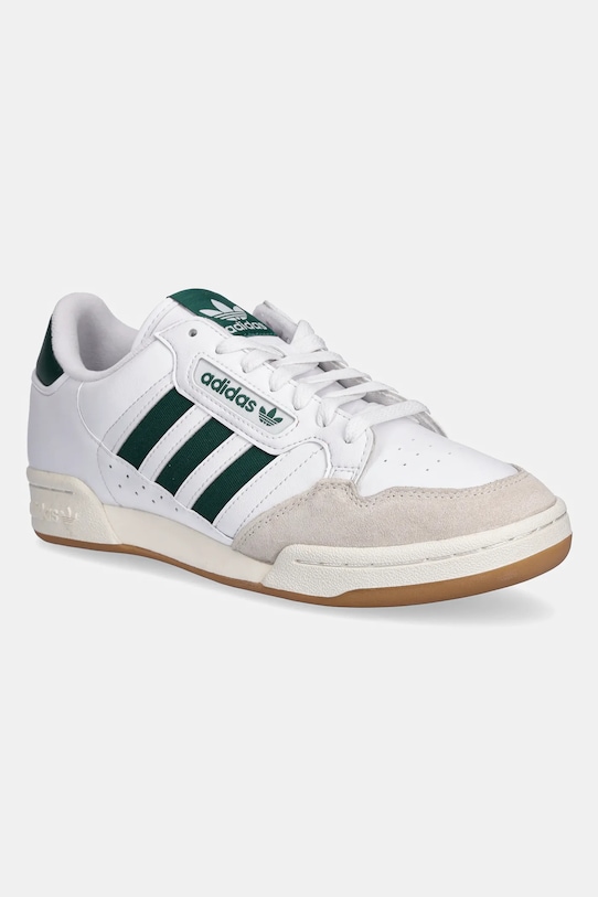 

Кожаные кроссовки Continental 80 Stripes Adidas Originals, белый