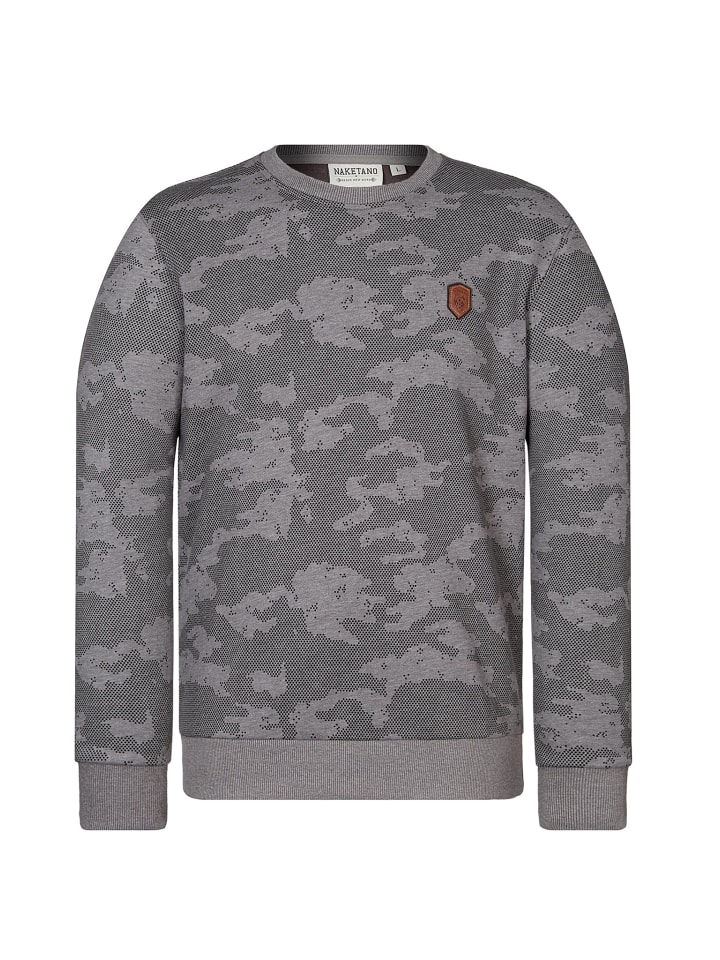 

Naketano Толстовка Rainerius темно-серого меланжевого цвета (камуфляж)