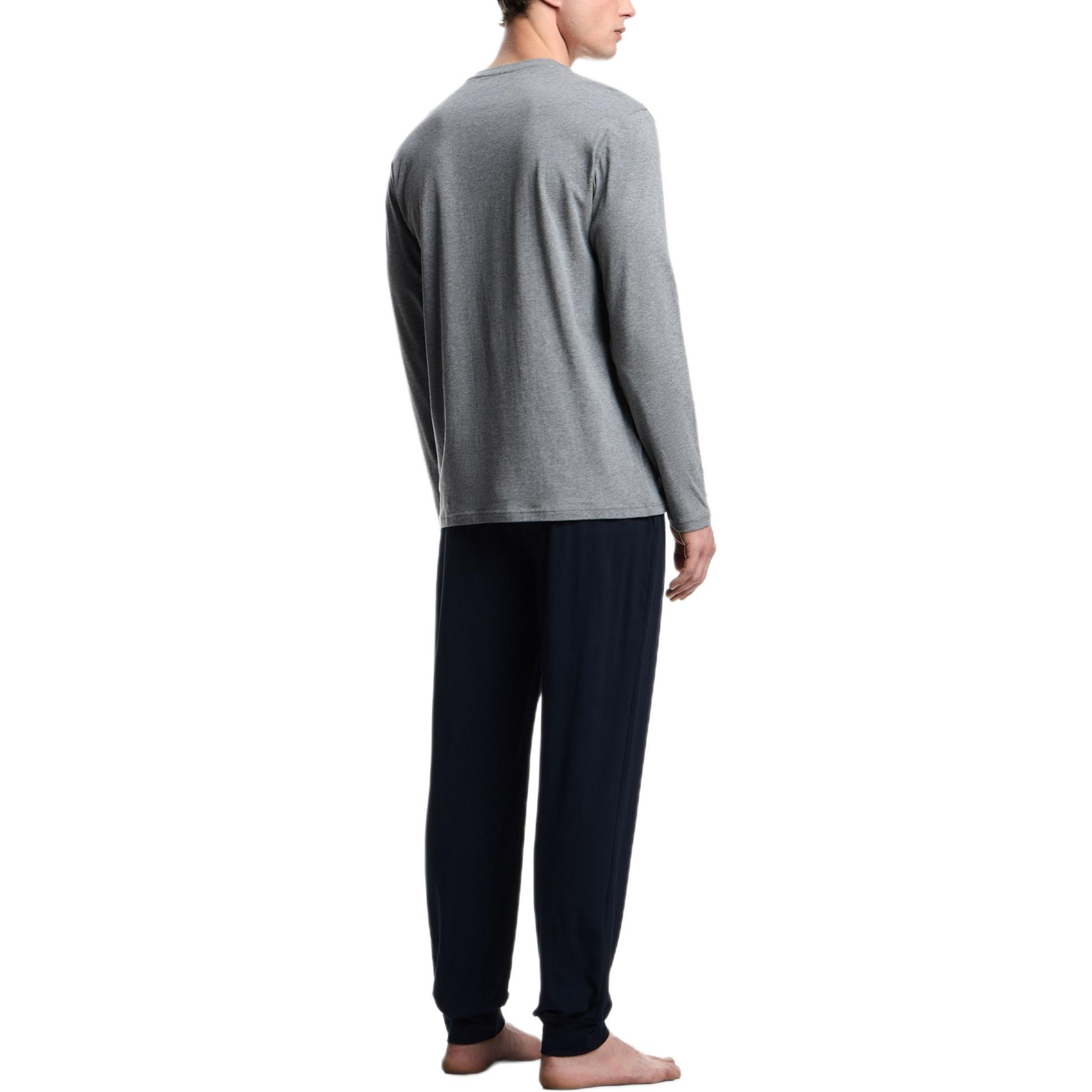 Пижама Endurance Jersey EMPORIO ARMANI, серый синий — фото 4